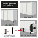Ver imagem 6 de Cozinha Completa Madesa Lux 240002 Com Armário E Balcão