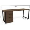 Conjunto para Escritório com Mesa Diretor Munique 190cm e Gaveteiro Kapesberg - 1