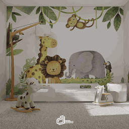 Painel Safari Aquarela-md11 - 3