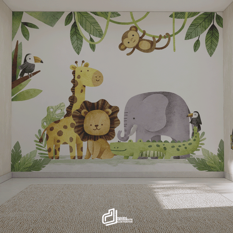 Painel Safari Aquarela-md11