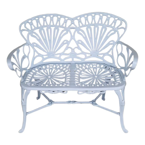 Banco de Jardim Namoradeira Primavera 2 Lugares Alumínio Nossa Kasa Móveis