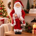Ver imagem 3 de Boneco Papai Noel Tradicional Decoração Lampião Enfeite 50cm
