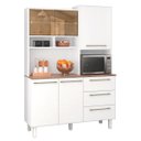 Ver imagem 2 de Armário de Cozinha 5 Portas 3 Gavetas Branco/Natura Absoluto 13 Zanzin