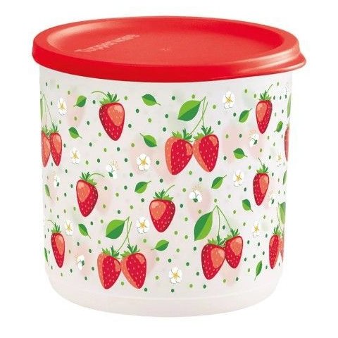 Refri Line Redondo 1,1 Litros Linha Morangos Tupperware