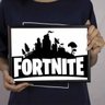 Quadro Poster Fortnite - Preto & Branco - A4 (21,0 cm x 29,7 cm) - 1