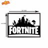 Quadro Poster Fortnite - Preto & Branco - A4 (21,0 cm x 29,7 cm) - 2