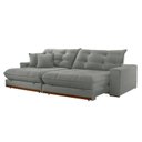 Ver imagem 3 de Sofá Retrátil 3 Lugares 250cm Linho Belize