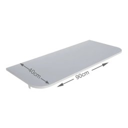 Mesa Dobrável Parede Retrátil Cozinha 90x40 Branca Ajl Mesa Dobrável - 5