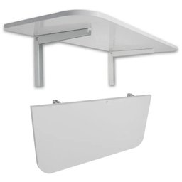 Mesa Dobrável Parede Retrátil Cozinha 90x40 Branca Ajl Mesa Dobrável - 4