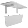 Mesa Dobrável Parede Retrátil Cozinha 90x40 Branca Ajl Mesa Dobrável - 4