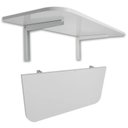 Ver imagem 4 de Mesa Dobrável Parede Retrátil Cozinha 90x40 Branca Ajl Mesa Dobrável