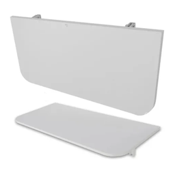 Mesa Dobrável Parede Retrátil Cozinha 90x40 Branca Ajl Mesa Dobrável - 2