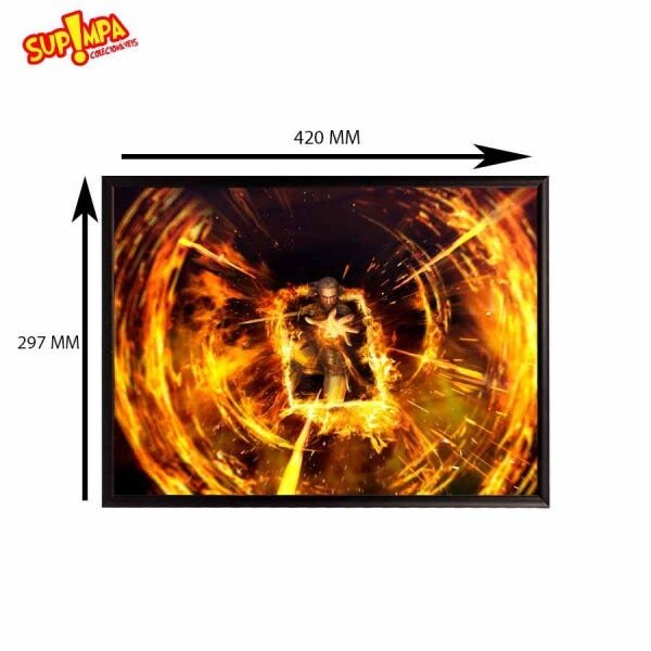 Quadro Poster The Witcher - Magia Ifrit - A3 (29,7 cm x 42,0 cm) - 2
