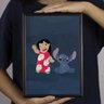 Quadro Poster Lilo & Stitch - Versão 1 - A4 (21,0 cm x 29,7 cm) - 1