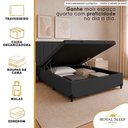 Ver imagem 5 de Cama Box com Baú Casal Royal Sleep Courino Preto 138cm