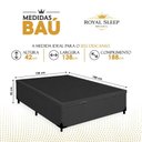 Ver imagem 3 de Cama Box com Baú Casal Royal Sleep Courino Preto 138cm