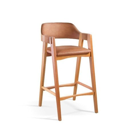 Banqueta Gaia para Cozinha e Área Gourmet Marrom/Caramelo