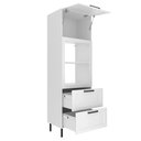 Ver imagem 3 de Paneleiro Cozinha Torre Quente 70cm 1 Porta Zaya Branco T01 - Mpozenato