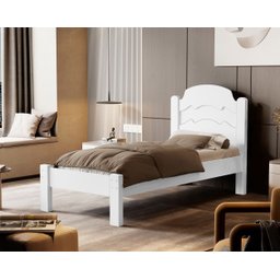 Cama de Solteiro Iris Branca - 1