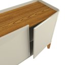 Ver imagem 5 de Buffet Aparador Flip 1,80 4 Portas Sala - 3 Cores:offwhite-cumarú