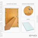 Ver imagem 5 de Porta Retrato 20x30 Moldura Rose Gold C Vidro Decoração Sala