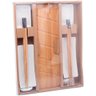 Kit para Sushi 9 Peças Bambu Cerâmica Nagoya Lyor para Servir Comida Japonesa - 9