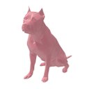 Ver imagem 1 de Pitbull Low Poly Geométrico Decoração 3d 14cm:rosa