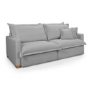 Ver imagem 4 de Sofá Retrátil Reclinável com Molas Ensacadas Osíris Tecido Linho 2,30m