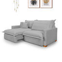 Ver imagem 1 de Sofá Retrátil Reclinável com Molas Ensacadas Osíris Tecido Linho 2,30m