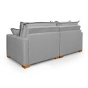 Ver imagem 3 de Sofá Retrátil Reclinável sem Caixa com Molas Ensacadas Osíris Tecido Linho Cinza 2,30m