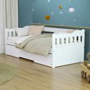 Ver imagem 1 de Bicama Solteiro Madeira Maciça Branco Mobilistore