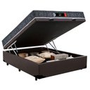 Ver imagem 2 de Cama Box Baú Casal + Colchão Ortopédico Resistente Pró D28 Prime Colchões 138x188x60 Marrom
