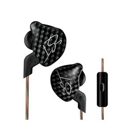 Fone de Ouvido KZ ZST com Microfone - Preto - 1