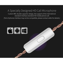 Fone de Ouvido KZ ZST com Microfone - Preto - 3