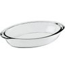 Assadeira Travessa de Vidro Oval 2,5L Nadir Figueiredo Linha Sempre com Alças Laterais - 1