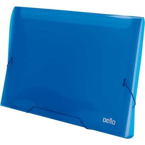 Pasta Sanfonada Plastica A4 12 Divisoes AZUL Line