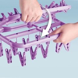 Varal Suspenso Dobrável Meias e Roupa Intima -38 Prendedores - 3