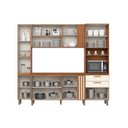 Ver imagem 6 de Cozinha Compacta B126 11 Portas e 2 Gavetas 236cm Nature/off White - Henn