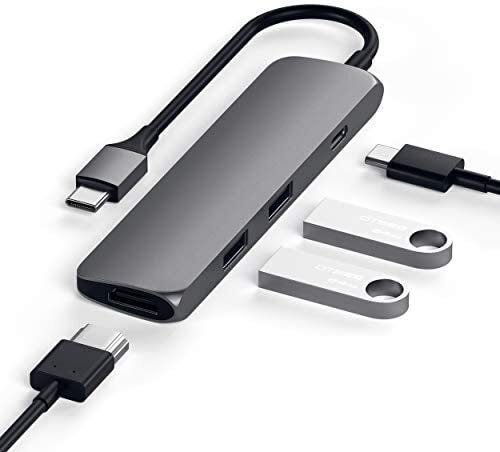 Adaptador Multi Portas Tipo-c Macbook Usb Hdmi 4k Cinza - Satechi - 1