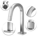 Ver imagem 2 de Torneira Banheiro Tube Quadrada Inox Escovado Pratica Clean
