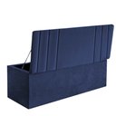 Ver imagem 2 de Caldadeira Baú Recamier Casal 140CM Grécia Courino Azul Marinho - D A DECOR