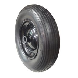 Roda Pneu Maciço Carrinho Plataforma Carga C/ Rolamento - 1