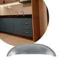 Ver imagem 1 de Puxador Concha Colonial Cristaleira Porta Gaveta 12 un: Aço escovado