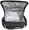 Ver imagem 3 de Bolsa Térmica Porta Marmita Forrada Alumínio Poliéster Espuma Estilosa Trabalho Fitness - Cinza