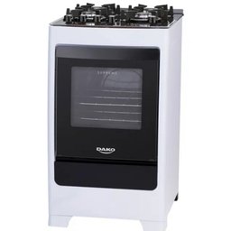 Fogão 4 Bocas Dako Supreme Glass Branco com Mesa de Vidro Bivolt - 10