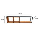 Ver imagem 6 de Nicho para Parede Estilo Industrial de Madeira e Ferro com 2 Nichos e 1 Prateleira