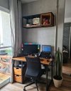 Ver mais imagens de Nicho Industrial Para Parede de Ferro e Madeira com 2 Prateleiras e 1 Nicho