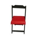 Ver imagem 4 de Kit 10 Conjunto Dobrável Preto 70x70 com 4 Cadeiras Estofada Vermelho