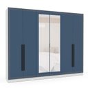 Ver imagem 4 de Guarda Roupa Casal 242,1cm 6 Portas com Espelho 240852 Valência Politorno Móveis