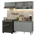 Ver imagem 3 de Armário de Cozinha Compacta 200cm Cinza Nice Madesa 09